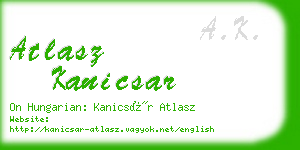 atlasz kanicsar business card